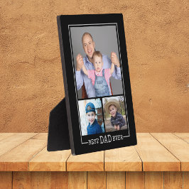 Benutzerdefinierter bester Vater je 3 Fotomaterial Fotoplatte