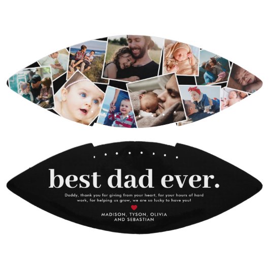 Benutzerdefinierter bester Vater je Football (Paneele)