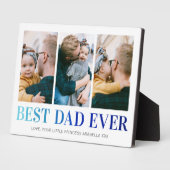 Benutzerdefinierter bester Vater je Fotomaterial Fotoplatte (Seite)