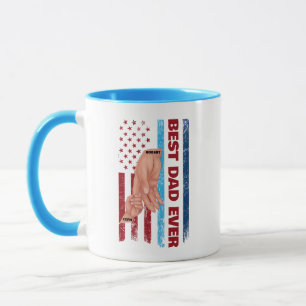 Benutzerdefinierter bester Vater je für Sohn mit N Tasse