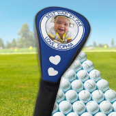 Benutzerdefinierter bester Vater je nach Par Blue- Golf Headcover