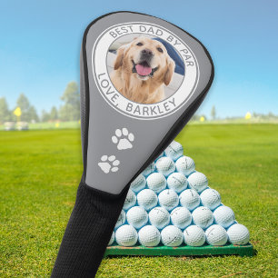 Benutzerdefinierter bester Vater je nach Par-Graue Golf Headcover