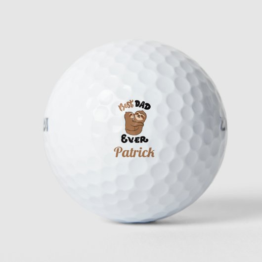Benutzerdefinierter bester Vater je Niedlicher Fau Golfball (Vorderseite)