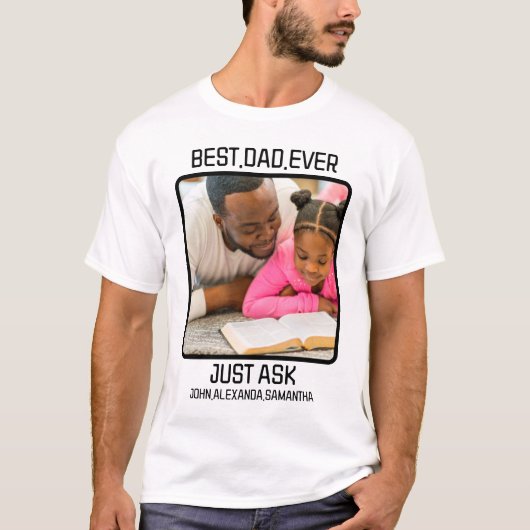 Benutzerdefinierter bester Vater je nur Gefragt Ki T-Shirt (Vorderseite)