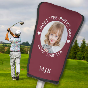 Benutzerdefinierter bester Vater je Red Foto Golf Headcover
