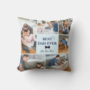 Benutzerdefinierter bester Vater je Throw-Kissen Kissen