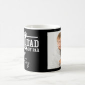 Benutzerdefinierter bester Vater nach Par-Foto Kaffeetasse (Mittel)
