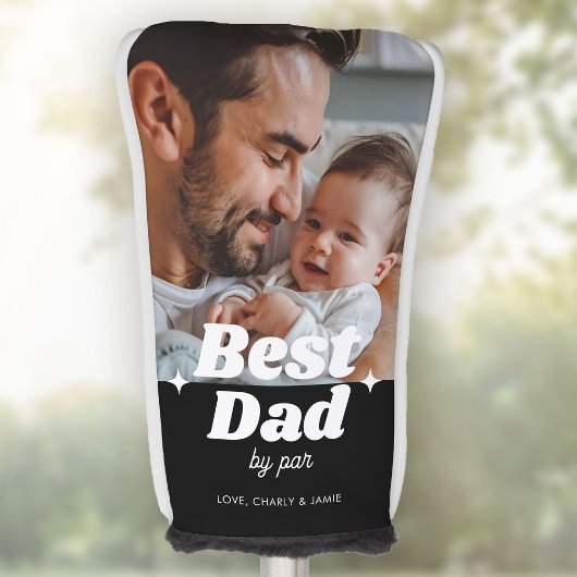 Benutzerdefinierter bester Vater nach Par Retro Co Golf Headcover