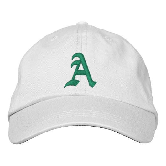 Benutzerdefinierter bestickter Name Monogramm Anfa Bestickte Baseballkappe (Vorderseite)