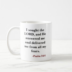 Benutzerdefinierter Bibelvers Christlich Kaffeetasse