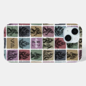 Benutzerdefinierter Bigfoot-Name Initial Retro-Wal Case-Mate iPhone Hülle (Rückseite (Horizontal))
