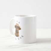Benutzerdefinierter Bild- und Text-Retro-Strandpos Kaffeetasse (Vorderseite Links)