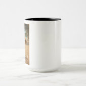 Benutzerdefinierter Bild- und Text-Retro-Strandpos Tasse (Zentrum)