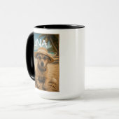 Benutzerdefinierter Bild- und Text-Retro-Strandpos Tasse (Vorderseite Links)
