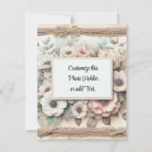 Benutzerdefinierter Bildhalter Dankeskarte (Vorderseite)