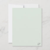 Benutzerdefinierter Bildhalter Dankeskarte (Rückseite)