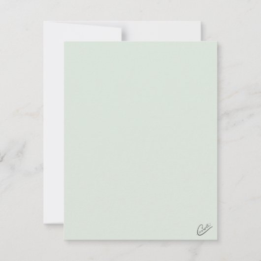 Benutzerdefinierter Bildhalter Dankeskarte (Rückseite)