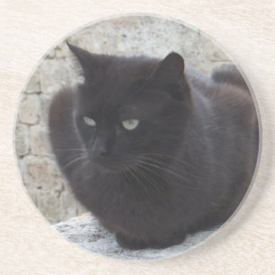 benutzerdefinierter Black Cat-Untersetzer Untersetzer