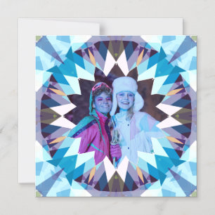 Benutzerdefinierter Blau Lila Stern Beste Freunde Magneteinladung