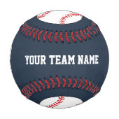 Benutzerdefinierter blauer Baseball mit Name Team (Vorderseite)