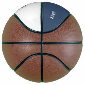 Benutzerdefinierter blauer Basketball mit Name, Nu (Rechts)