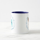 Benutzerdefinierter blauer Chihuahua-Becher Foto P Tasse (Zentrum)