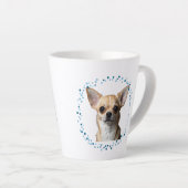 Benutzerdefinierter blauer Chihuahua-Becher mit Fo Milchtasse (Rechte Ecke)