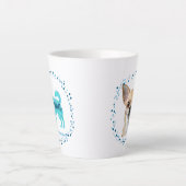 Benutzerdefinierter blauer Chihuahua-Becher mit Fo Milchtasse (Vorderseite)