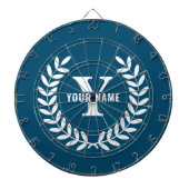 Benutzerdefinierter blauer Dartboard - Personalisi Dartscheibe (vorne)