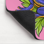 Benutzerdefinierter blauer Frosch  Mousepad (Ecke)