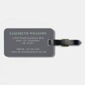 Benutzerdefinierter blauer Grauer PInk-roter Farbb Gepäckanhänger (Rückseite horizontal)