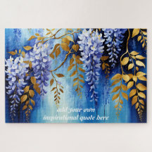 Benutzerdefinierter blauer Wisteria-Inspirationszi