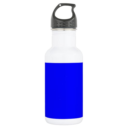 Benutzerdefinierter blaufarbiger Designer Edelstahlflasche (Vorderseite)
