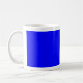 Benutzerdefinierter blaufarbiger Designer Kaffeetasse (Links)