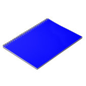 Benutzerdefinierter blaufarbiger Designer Notizblock (Linke Seite)