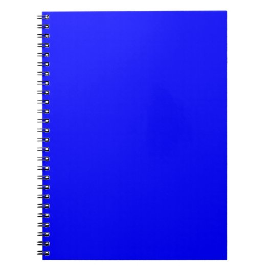 Benutzerdefinierter blaufarbiger Designer Notizblock (Vorderseite)