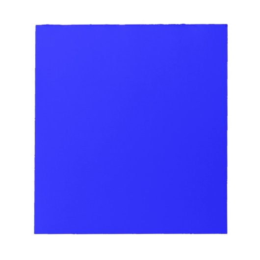 Benutzerdefinierter blaufarbiger Designer Notizblock (Vorderseite)