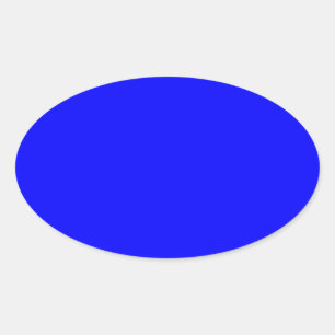 Benutzerdefinierter blaufarbiger Designer Ovaler Aufkleber