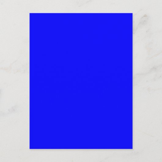 Benutzerdefinierter blaufarbiger Designer Postkarte (Vorderseite)