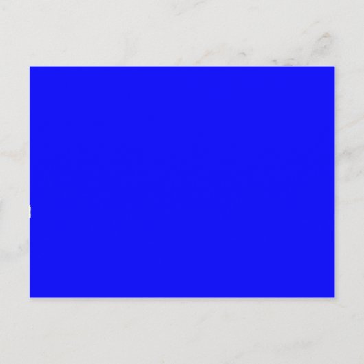 Benutzerdefinierter blaufarbiger Designer Postkarte (Vorderseite)