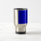 Benutzerdefinierter blaufarbiger Designer Reisebecher (Mittel)