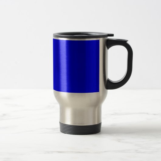 Benutzerdefinierter blaufarbiger Designer Reisebecher (Rechts)