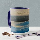 Benutzerdefinierter Blue Ridge Mountains Virginia  Tasse