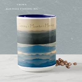 Benutzerdefinierter Blue Ridge Mountains Virginia Tasse