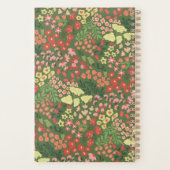 Benutzerdefinierter Blumen-Monogramm-Wochen- und M Planer (Rückseite)