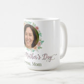 Benutzerdefinierter Blumen-Muttertags-Kaffeebecher Kaffeetasse (VorderseiteRechts)