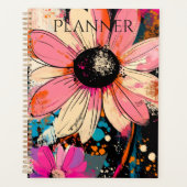 Benutzerdefinierter Blumen-Wochen- und Monatsplane Planer (Vorderseite)