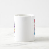 Benutzerdefinierter Blumenalphabet-Becher, Geschen Kaffeetasse (Mittel)