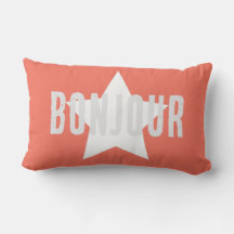 Benutzerdefinierter Bonjour rosa Minimalismus Hint