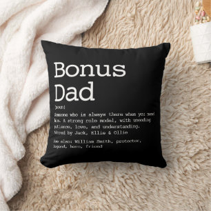 Benutzerdefinierter Bonus-Vater-Stiefvater-Definit Kissen